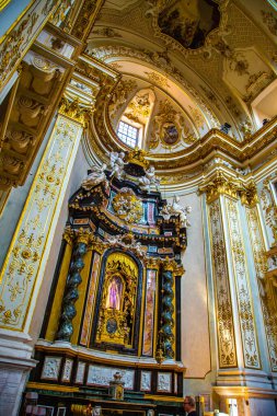 Cathedral Duomo of Bergamo or Cattedrale Duomo di Bergamo e Battistero in Lombardy, Italy. High quality photo