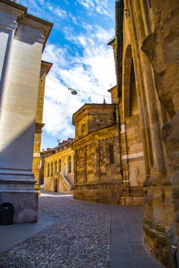 Cathedral Duomo of Bergamo or Cattedrale Duomo di Bergamo e Battistero in Lombardy, Italy. High quality photo