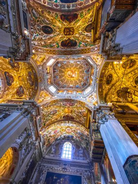 Basilica of Santa Maria Maggiore, a major church in the upper town of Bergamo, Northern Italy. High quality photo