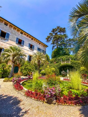 Views of Isola Madre villa and botanic garden, in Isole Borromee archipelago, Lake Maggiore, Italy. High quality photo
