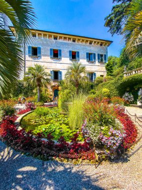 Views of Isola Madre villa and botanic garden, in Isole Borromee archipelago, Lake Maggiore, Italy. High quality photo