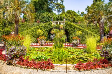 Views of Isola Madre villa and botanic garden, in Isole Borromee archipelago, Lake Maggiore, Italy. High quality photo