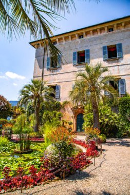 Views of Isola Madre villa and botanic garden, in Isole Borromee archipelago, Lake Maggiore, Italy. High quality photo