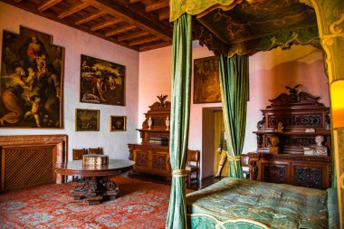 Views of Isola Madre villa and botanic garden, in Isole Borromee archipelago, Lake Maggiore, Italy. High quality photo