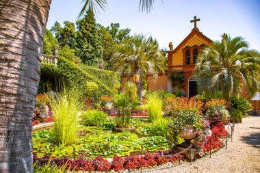 Views of Isola Madre villa and botanic garden, in Isole Borromee archipelago, Lake Maggiore, Italy. High quality photo