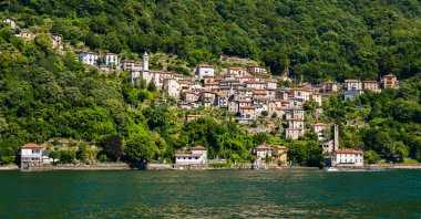 View of the village Torno Fagetto Laglio Quarzano on the Como Lake, Lombardy, Italy. High quality photo