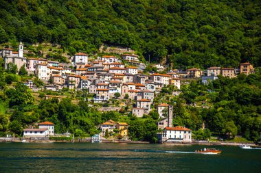 View of the village Torno Fagetto Laglio Quarzano on the Como Lake, Lombardy, Italy. High quality photo