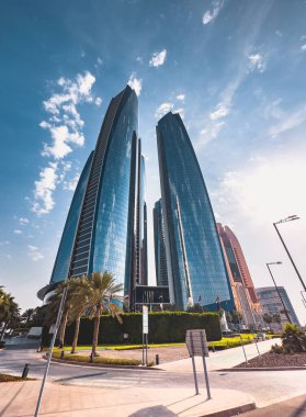 Etihad Towers complex in Abu Dhabi, in the United Arab Emirates. High quality photo