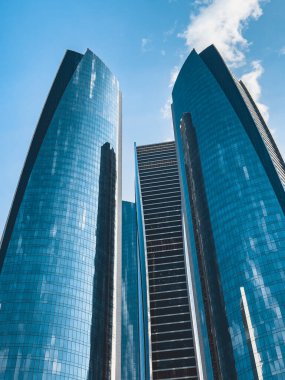 Etihad Towers complex in Abu Dhabi, in the United Arab Emirates. High quality photo