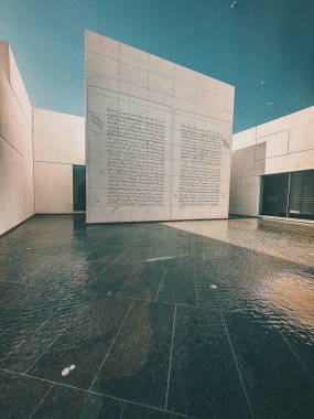 Interior of the Louvre Museum in Abu Dhabi, United Arab emirates. High quality photo