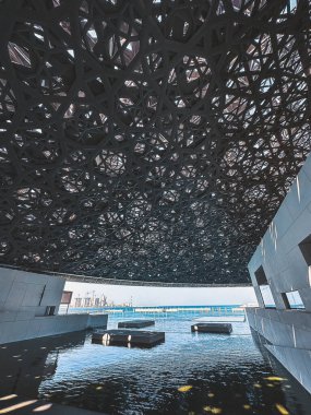 Interior of the Louvre Museum in Abu Dhabi, United Arab emirates. High quality photo