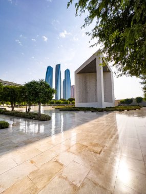 The Founders Memorial monument in Abu Dhabi, United Arab emirates. High quality photo
