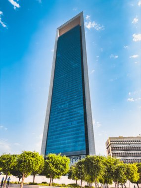 The Founders Memorial monument in Abu Dhabi, United Arab emirates. High quality photo