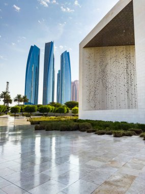 The Founders Memorial monument in Abu Dhabi, United Arab emirates. High quality photo