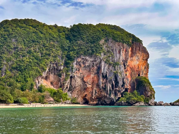 Vue Aérienne Île Poulet Koh Kai Khom Krabi Thaïlande Asie — Photo