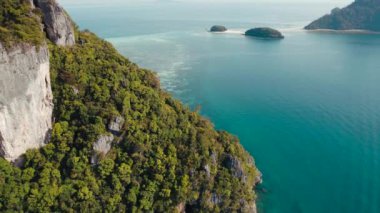 Koh Kai Tavuk Adası ve Ko Khom Krabi, Tayland, Güneydoğu Asya 'da.