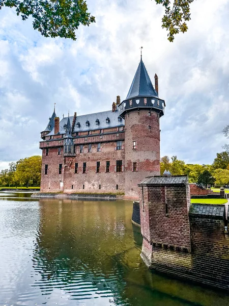 Hollanda, Utrecht 'teki De Haar Kalesi veya Kasteel de haar. Yüksek kalite fotoğraf