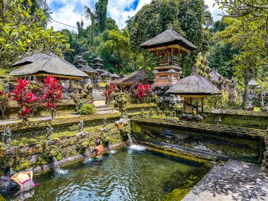 Ubud, Bali, Endonezya 'daki Pura Gunung Kawi Sebatu Gianya tapınağı. Yüksek kalite fotoğraf
