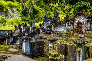 Ubud, Bali, Endonezya 'daki Pura Gunung Kawi Sebatu Gianya tapınağı. Yüksek kalite fotoğraf