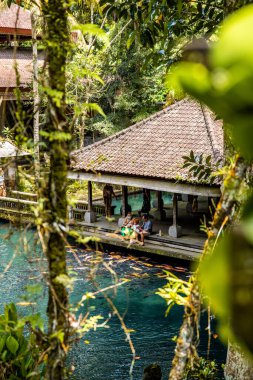 Ubud, Bali, Endonezya 'daki Pura Gunung Kawi Sebatu Gianya tapınağı. Yüksek kalite fotoğraf