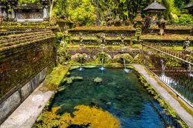 Ubud, Bali, Endonezya 'daki Pura Gunung Kawi Sebatu Gianya tapınağı. Yüksek kalite fotoğraf