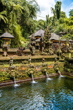 Ubud, Bali, Endonezya 'daki Pura Gunung Kawi Sebatu Gianya tapınağı. Yüksek kalite fotoğraf