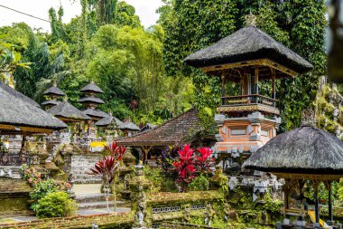 Ubud, Bali, Endonezya 'daki Pura Gunung Kawi Sebatu Gianya tapınağı. Yüksek kalite fotoğraf