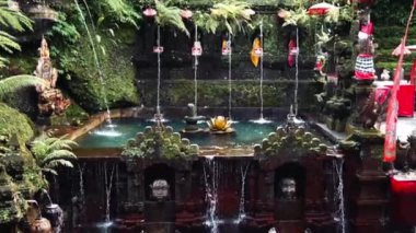 Pura Taman Pecampuhan Sala ya da Pacampuhan Sala Bangli tapınağı Ubud, Bali, Endonezya, Güney Doğu Asya