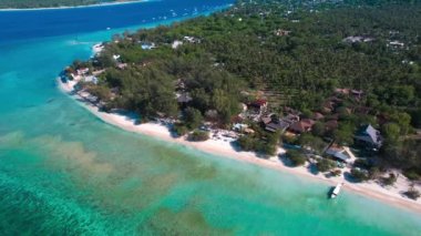 Lombok, Endonezya 'daki Gili Trawangan plajı, Güneydoğu Asya