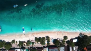 Lombok, Endonezya 'daki Gili Trawangan plajı, Güneydoğu Asya