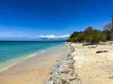 Lombok, Endonezya 'daki Gili Trawangan plajı sahili, Güneydoğu Asya