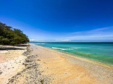 Lombok, Endonezya 'daki Gili Trawangan plajı sahili, Güneydoğu Asya