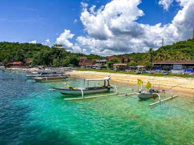 Lombok, Endonezya 'daki Gili Trawangan plajı sahili, Güneydoğu Asya