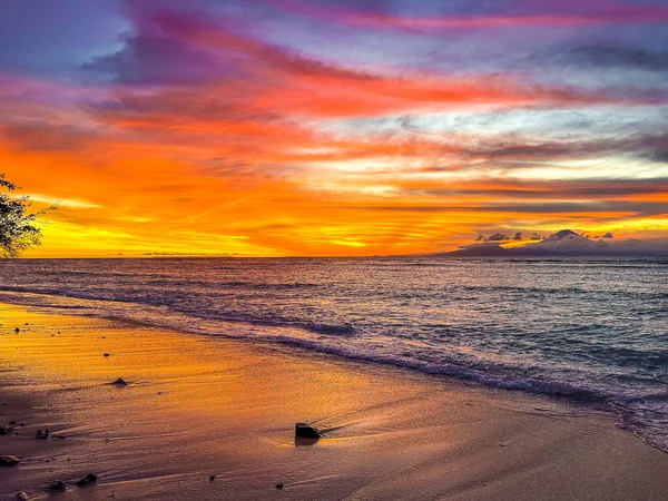 Ηλιοβασίλεμα Στην Παραλία Gili Trawangan Στο Lombok Ινδονησία Νοτιοανατολική Ασία — Φωτογραφία Αρχείου