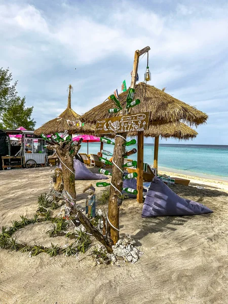 Пляжний Вид Пляж Ґілі Траванган Ломбок Індонезія Південно Східна Азія — стокове фото