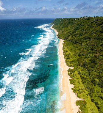 Endonezya, Bali 'deki Nunggalan sahilinin havadan görünüşü, Güney Doğu Asya