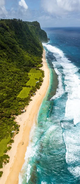 Vista Aérea Playa Nunggalan Bali Indonesia Sureste Asiático — Foto de Stock