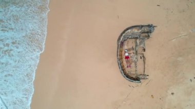 Endonezya, Bali 'deki Nunggalan sahilinin havadan görünüşü, Güney Doğu Asya