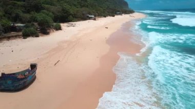 Endonezya, Bali 'deki Nunggalan sahilinin havadan görünüşü, Güney Doğu Asya