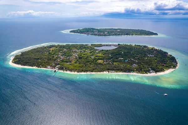 Vista Aérea Gili Meno Lombok Bali Indonesia Sureste Asiático — Foto de Stock
