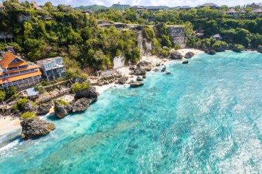 Endonezya, Bali 'deki Bingin plajının havadan görüntüsü, Güneydoğu Asya