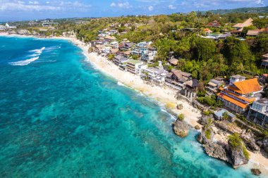 Endonezya, Bali 'deki Bingin plajının havadan görüntüsü, Güneydoğu Asya
