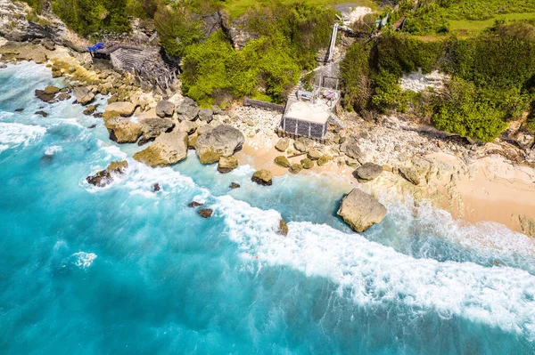 stock image Aerial view of Bingin beach in Bali, Indonesia, south east asia