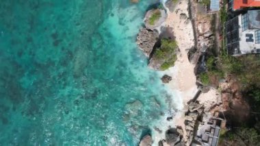 Endonezya, Bali 'deki Bingin plajının havadan görüntüsü, Güneydoğu Asya