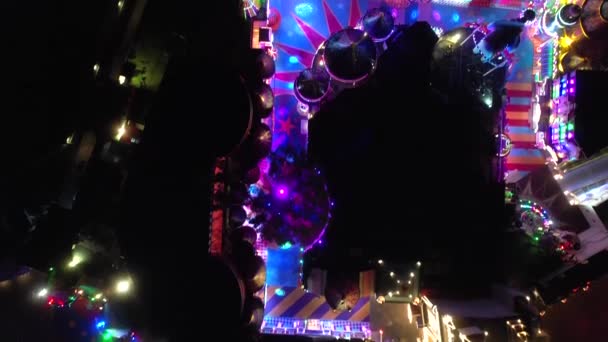 Légi Kilátás Megvilágítás Park Carnival Magic Phuket Thaiföld Kiváló Minőségű — Stock videók