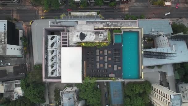 Flygfoto Över Chong Nonsi Affärs Och Finansdistrikt Bangkok Thailand Sydostasien — Stockvideo