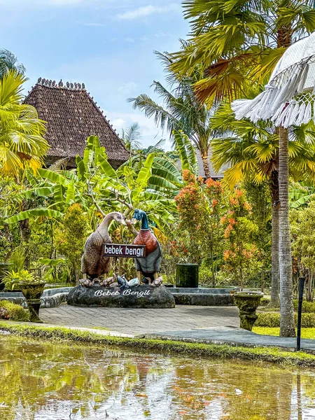 Krispig Anklunch Restaurang Bali Indonesien Högkvalitativt Foto — Stockfoto
