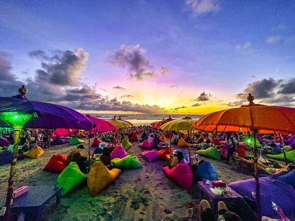 Widok Petitenget Beach Kuta Bali Indonezja Wysokiej Jakości Zdjęcie — Zdjęcie stockowe