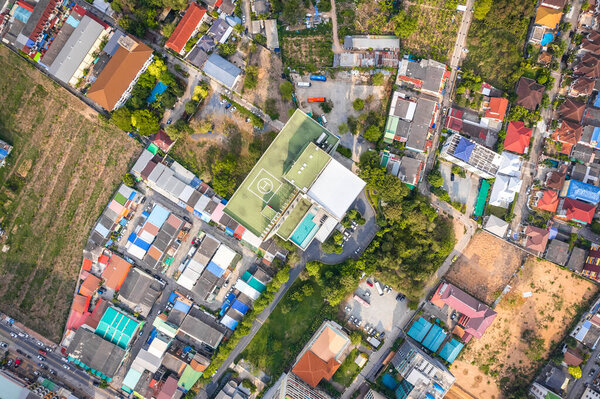 Aerial view of Pattaya, Bang Lamung District, Chon Buri, Thailand, south east asia