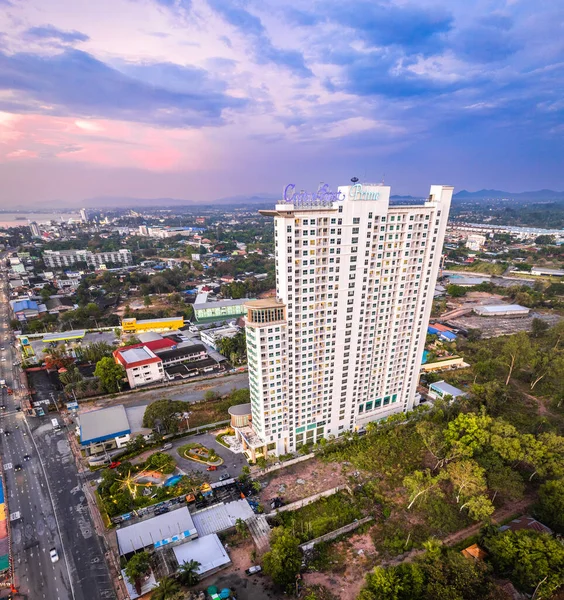Aerial View Sukhumvit Road Pattaya Naklua Bang Lamung District Chon — Stock Photo, Image